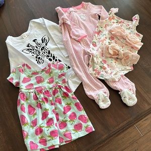 9 Months Girl Bundle, 6 Items, #17